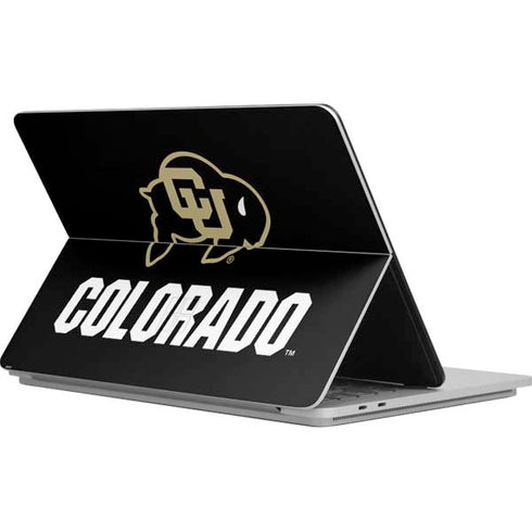 University of Colorado CU Logo on Black Surface Laptop Studio Skin